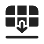 Table Move Down SVG Icon